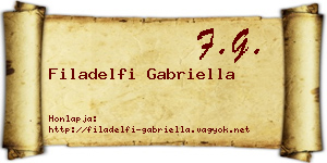 Filadelfi Gabriella névjegykártya